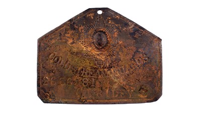 Lot 211 - SAS Origin Interest: duty plate of Pat Riley