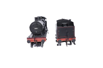 Lot 28 - A metal kit-built 0-gauge two rail electric 4-4-0 locomotive and six-wheel tender