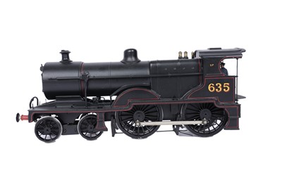 Lot 28 - A metal kit-built 0-gauge two rail electric 4-4-0 locomotive and six-wheel tender
