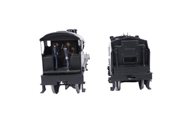 Lot 28 - A metal kit-built 0-gauge two rail electric 4-4-0 locomotive and six-wheel tender