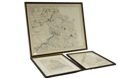 Lot 292 - Three framed maps of Northumberland