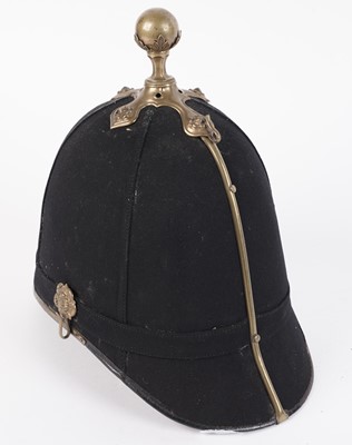 Lot 94 - British Military Home Pattern blue cloth helmet; and four caps