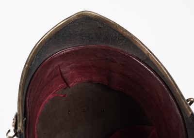 Lot 94 - British Military Home Pattern blue cloth helmet; and four caps