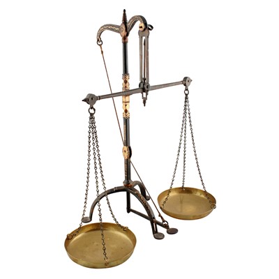Lot 201 - A set of Arts and Crafts Beam Scales by T. Avery