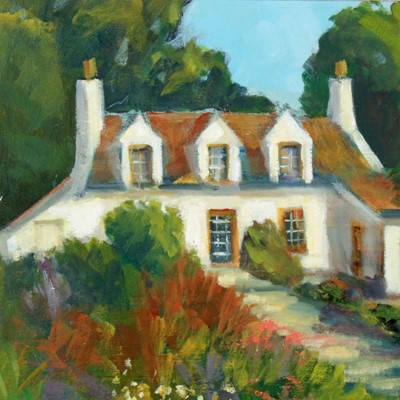 Lot 153 - Doreen Williams - White Cottage | oil