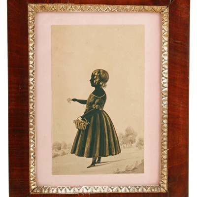 Lot 164 - Three early 19th Century silhouettes; and a pair of Victorian 'Daguerreotype' photographs