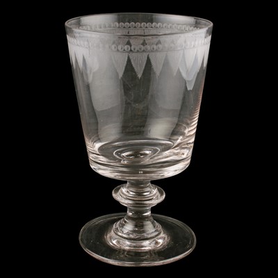 Lot 84 - A very large Georgian glass rummer