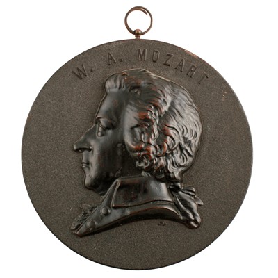 Lot 175 - Eight mid-19th Century French Bois Durci medallions