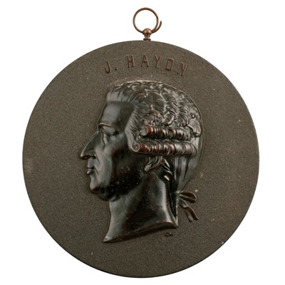 Lot 175 - Eight mid-19th Century French Bois Durci medallions