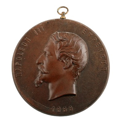 Lot 175 - Eight mid-19th Century French Bois Durci medallions