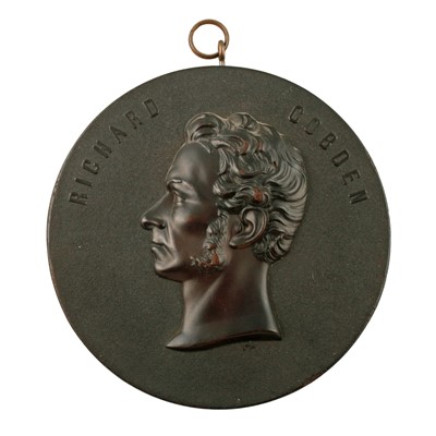 Lot 175 - Eight mid-19th Century French Bois Durci medallions