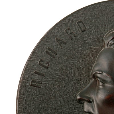Lot 175 - Eight mid-19th Century French Bois Durci medallions
