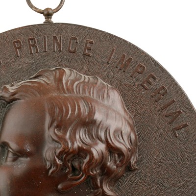 Lot 175 - Eight mid-19th Century French Bois Durci medallions