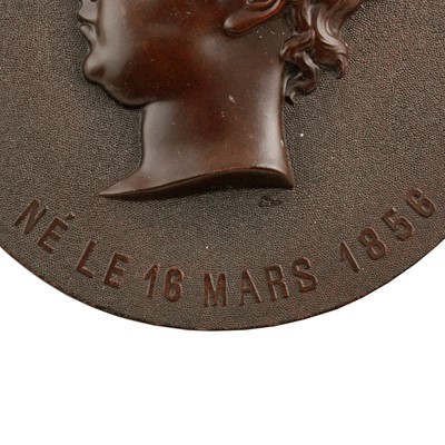 Lot 175 - Eight mid-19th Century French Bois Durci medallions