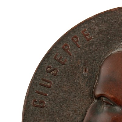 Lot 175 - Eight mid-19th Century French Bois Durci medallions