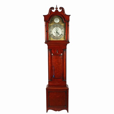 Lot 1363 - A Victorian mahogany grandfather clock