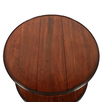 Lot 83 - A Regency mahogany two-tier drop leaf dumb waiter