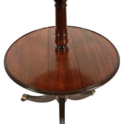 Lot 83 - A Regency mahogany two-tier drop leaf dumb waiter