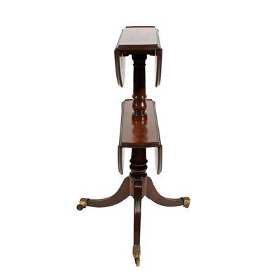 Lot 83 - A Regency mahogany two-tier drop leaf dumb waiter