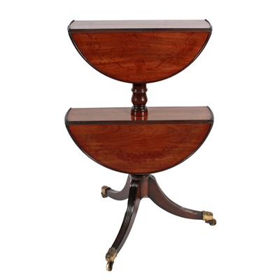 Lot 83 - A Regency mahogany two-tier drop leaf dumb waiter