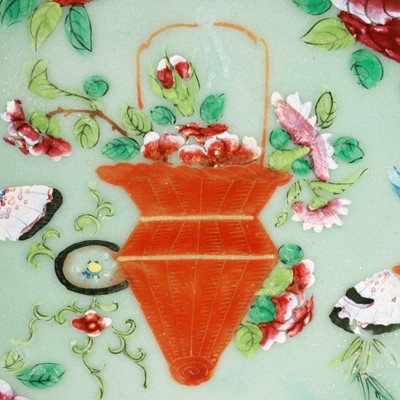 Lot 3 - Two 19th Century Chinese plates; and two other items