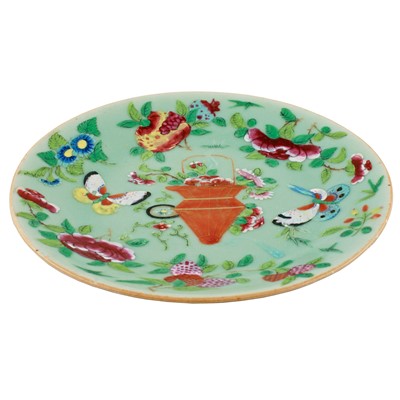 Lot 3 - Two 19th Century Chinese plates; and two other items