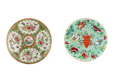Lot 3 - Two 19th Century Chinese plates; and two other items