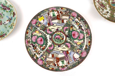 Lot 3 - Two 19th Century Chinese plates; and two other items