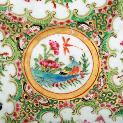 Lot 3 - Two 19th Century Chinese plates; and two other items