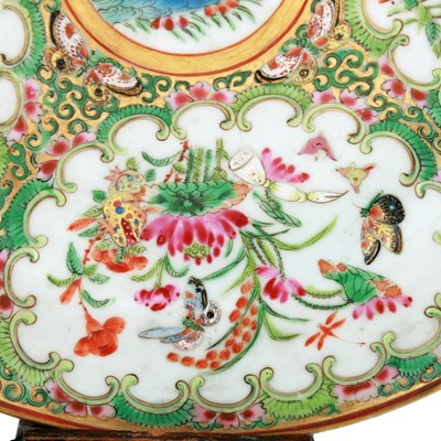 Lot 3 - Two 19th Century Chinese plates; and two other items