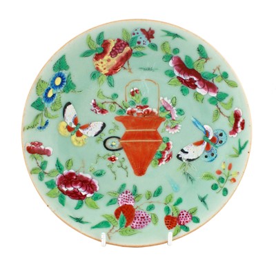 Lot 3 - Two 19th Century Chinese plates; and two other items