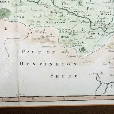 Lot 133 - An early 18th Century map by Robert Morden of Northamptonshire