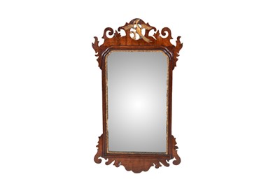 Lot 381 - An early 20th Century mahogany wall mirror