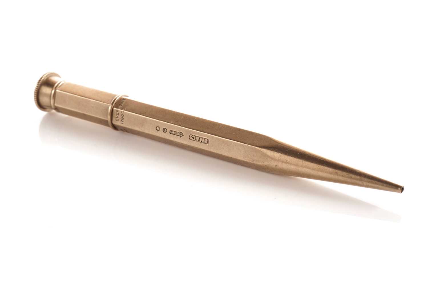 Lot 60 - An Everpoint 9ct yellow gold propelling pencil