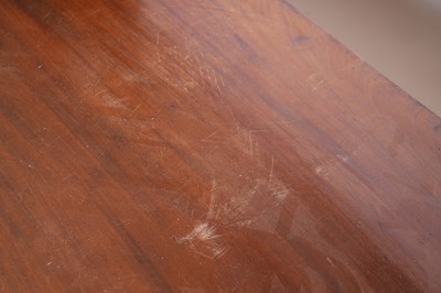 Lot 4 - A Victorian mahogany breakfront sideboard; and a Georgian mahogany Pembroke table