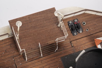 Lot 678 - A hand-built remote control scale model of a paddle steamboat