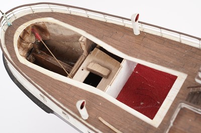 Lot 678 - A hand-built remote control scale model of a paddle steamboat