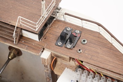 Lot 678 - A hand-built remote control scale model of a paddle steamboat