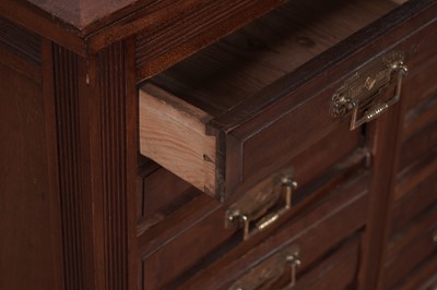 Lot 90 - A set of mid-20th Century mahogany filing/specimen drawers