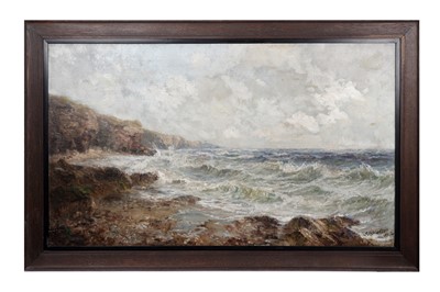 Lot 1138 - John Falconar Slater - Dawn Seascape with Crashing Waves | oil