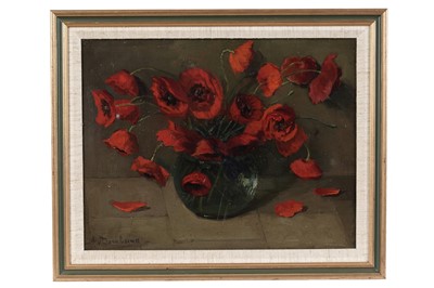 Lot 139 - 19th Century British - Still Life with Red Poppies
