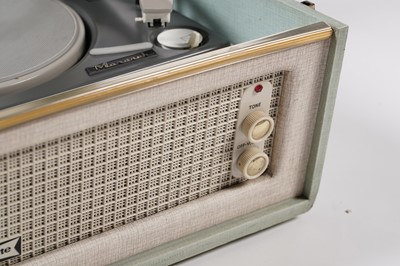Lot 847 - A 1960’s ‘Dansette Bermuda’ mono record player; and four screw-in legs