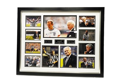 Lot 212 - A signed montage of Sir Bobby Robson and Alan Shearer