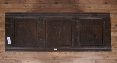 Lot 8 - An oak coffer, late 17th/18th Century