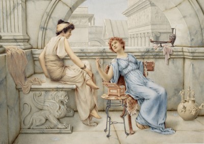 Lot 951 - William Anstey Dolland - The Jewellery Casket | watercolour