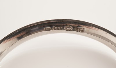Lot 102 - A Georg Jensen silver bangle; and a George Jensen bracelet