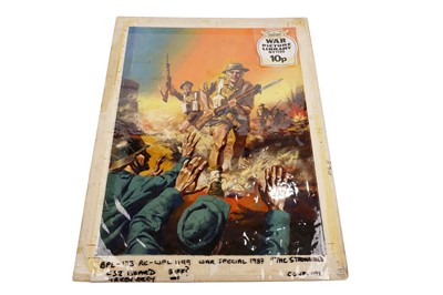 Lot 12C - Original painted artwork for Fleetway’s War Picture Library No. 119 ‘The Stronghold’