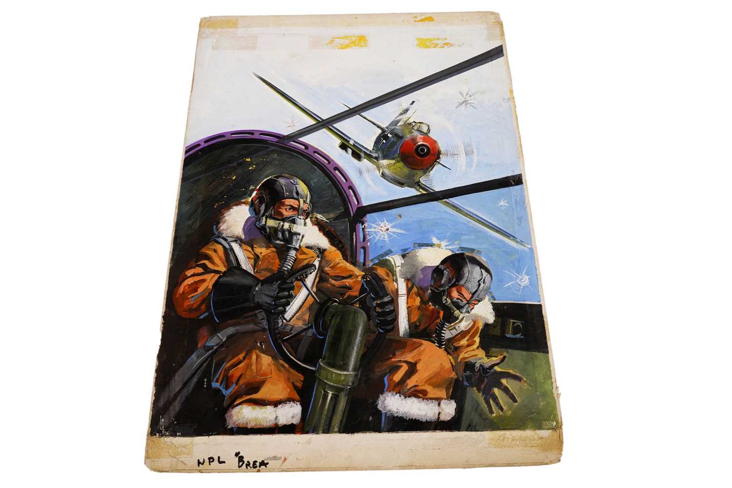 Lot 135 - Original painted artwork for Fleetway’s War Picture Library No. 1176 ‘Breaking Point’
