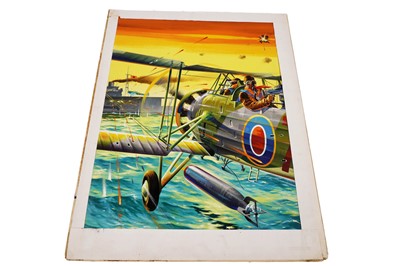 Lot 547 - Original painted artwork for Fleetway’s War Picture Library No. 1317 ‘Swordfish Attack’