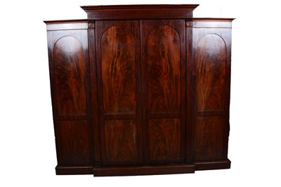 Lot 54 - A Victorian mahogany five-piece wardrobe
